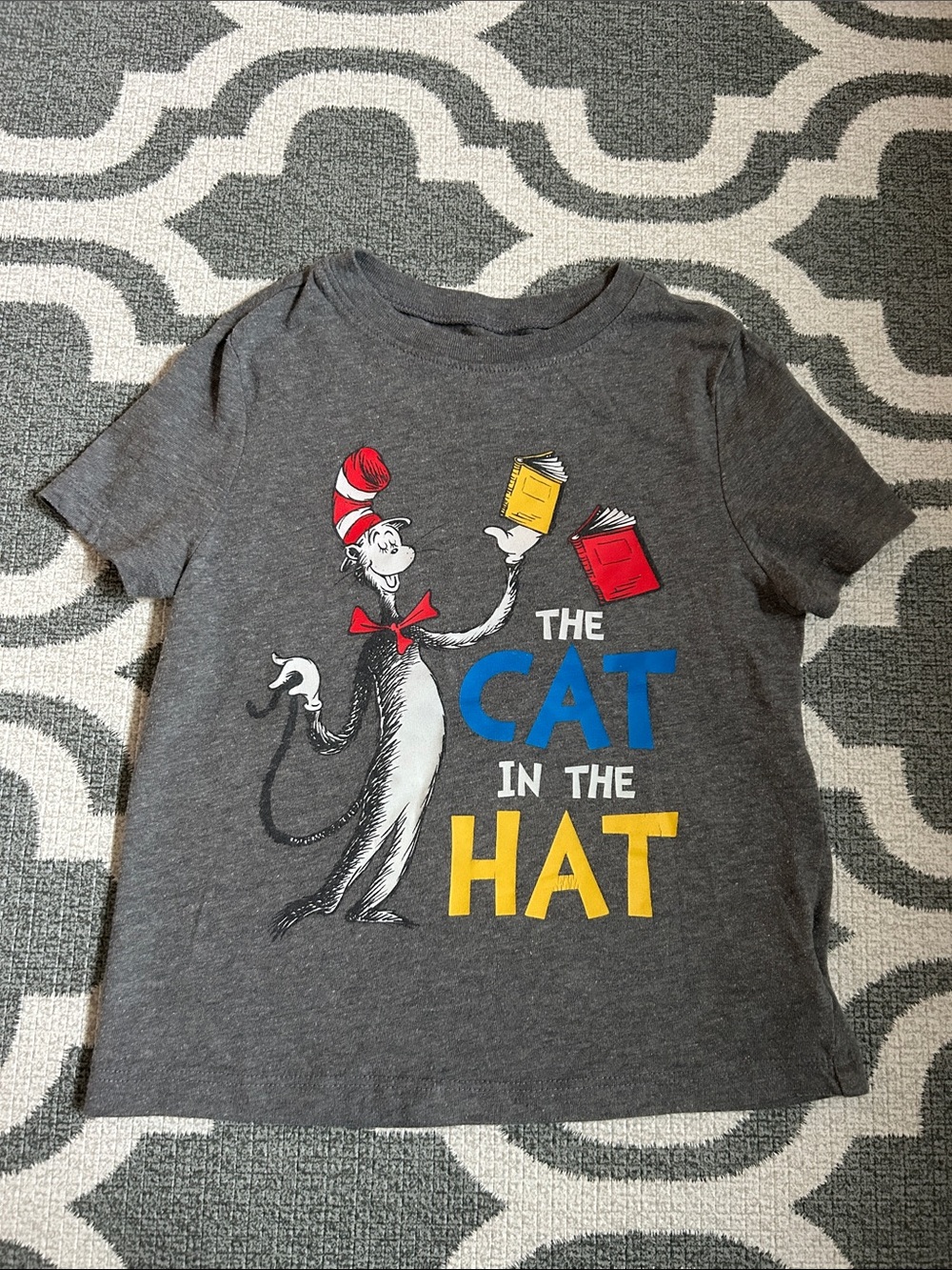 Dr. Seuss Cat in the Hat Gray T-Shirt